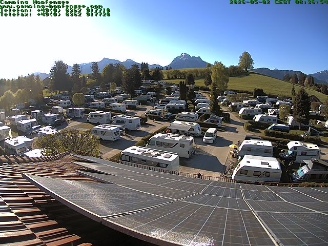Archiv Foto Webcam Blick auf den Campingplatz am Hopfensee