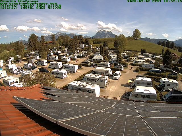 Archived image Webcam Campsite Hopfensee