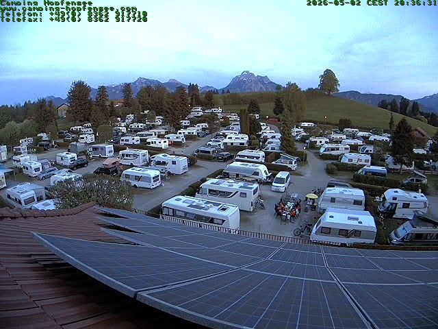 Archived image Webcam Campsite Hopfensee