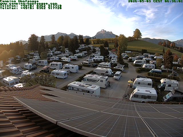 Archiv Foto Webcam Blick auf den Campingplatz am Hopfensee