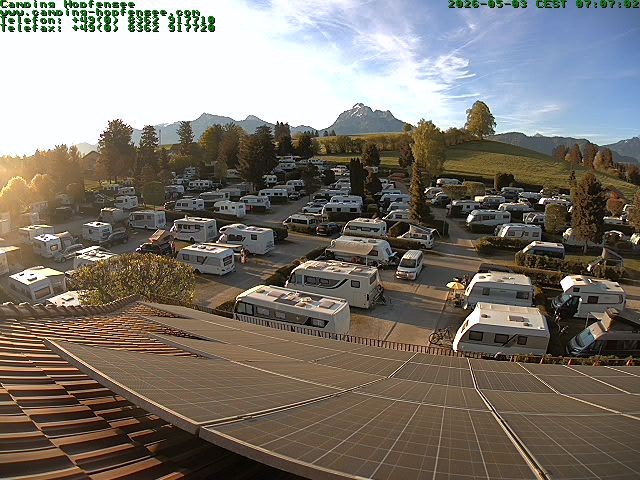 Archiv Foto Webcam Blick auf den Campingplatz am Hopfensee