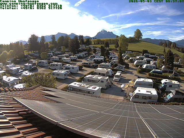 Archiv Foto Webcam Blick auf den Campingplatz am Hopfensee