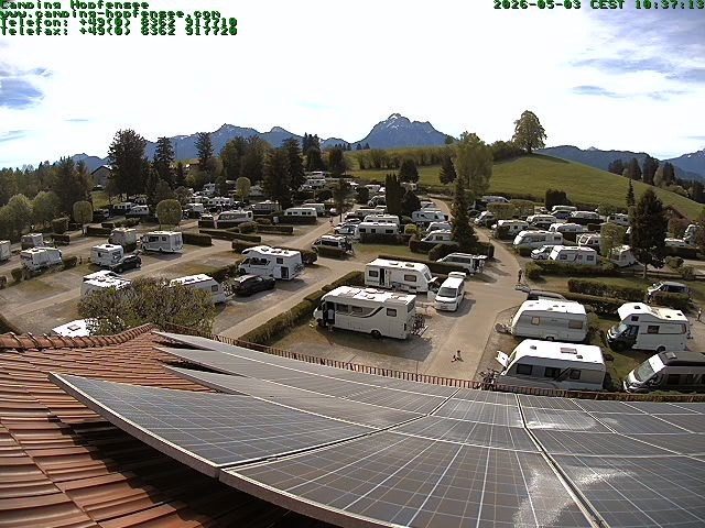 Archiv Foto Webcam Blick auf den Campingplatz am Hopfensee