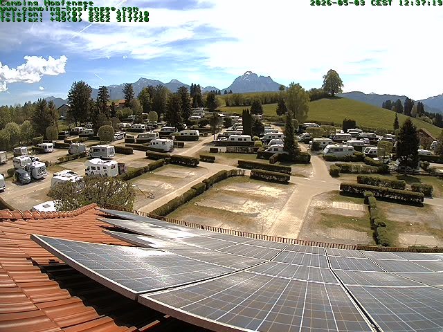 Archiv Foto Webcam Blick auf den Campingplatz am Hopfensee