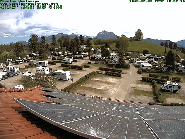 Archiv Foto Webcam Blick auf den Campingplatz am Hopfensee