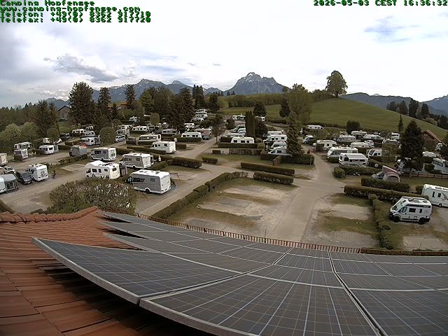 Archiv Foto Webcam Blick auf den Campingplatz am Hopfensee