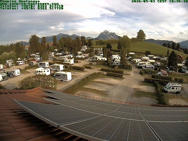 Archiv Foto Webcam Blick auf den Campingplatz am Hopfensee