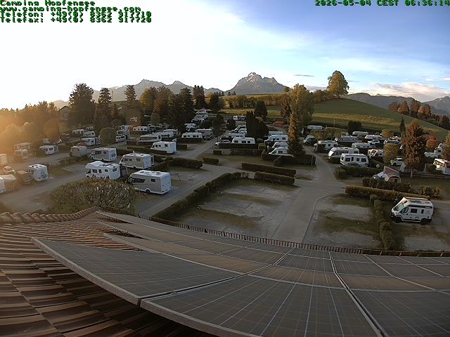 Archiv Foto Webcam Blick auf den Campingplatz am Hopfensee