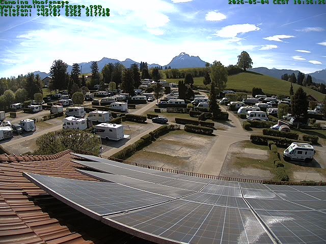 Archiv Foto Webcam Blick auf den Campingplatz am Hopfensee