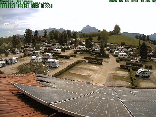 Archiv Foto Webcam Blick auf den Campingplatz am Hopfensee