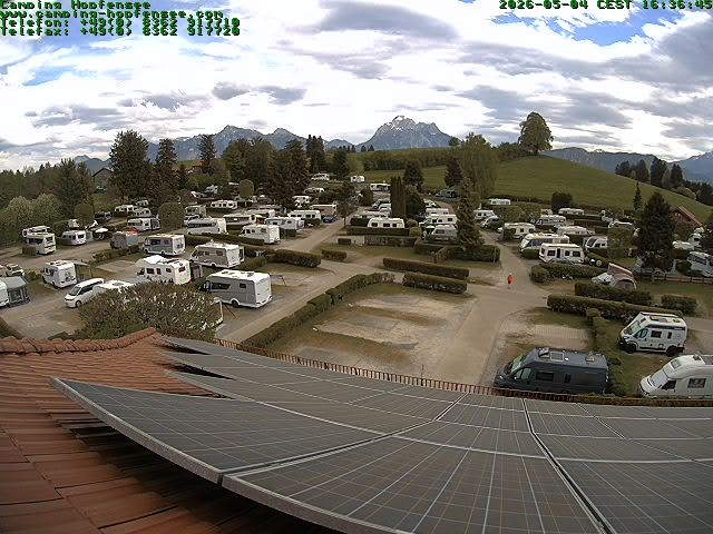 Archiv Foto Webcam Blick auf den Campingplatz am Hopfensee