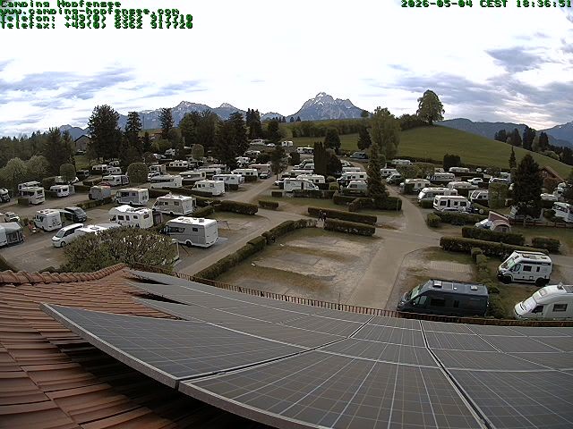 Archiv Foto Webcam Blick auf den Campingplatz am Hopfensee