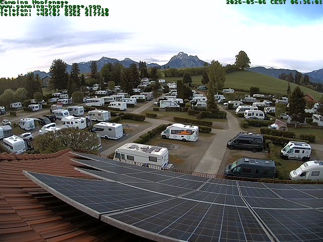Archived image Webcam Campsite Hopfensee