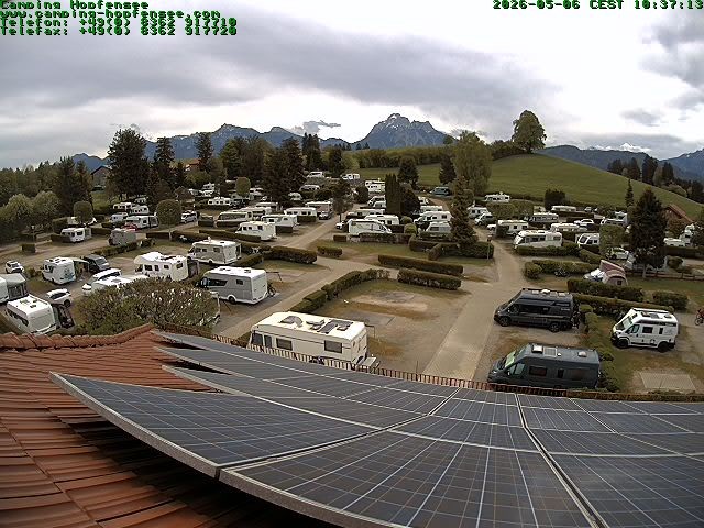 Archiv Foto Webcam Blick auf den Campingplatz am Hopfensee