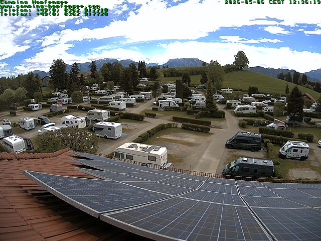 Archiv Foto Webcam Blick auf den Campingplatz am Hopfensee