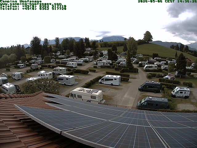 Archiv Foto Webcam Blick auf den Campingplatz am Hopfensee