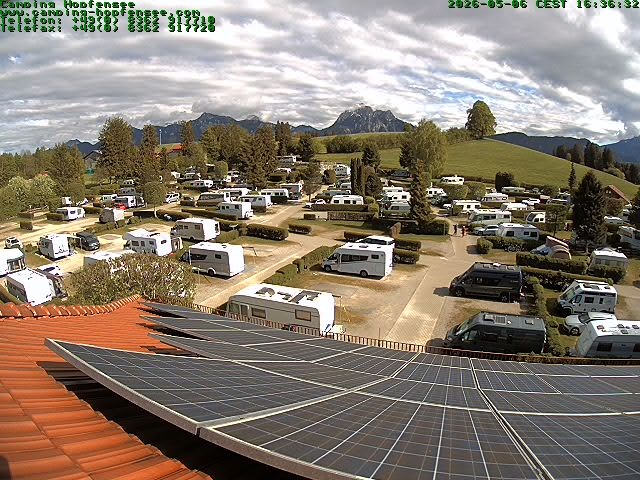 Archiv Foto Webcam Blick auf den Campingplatz am Hopfensee
