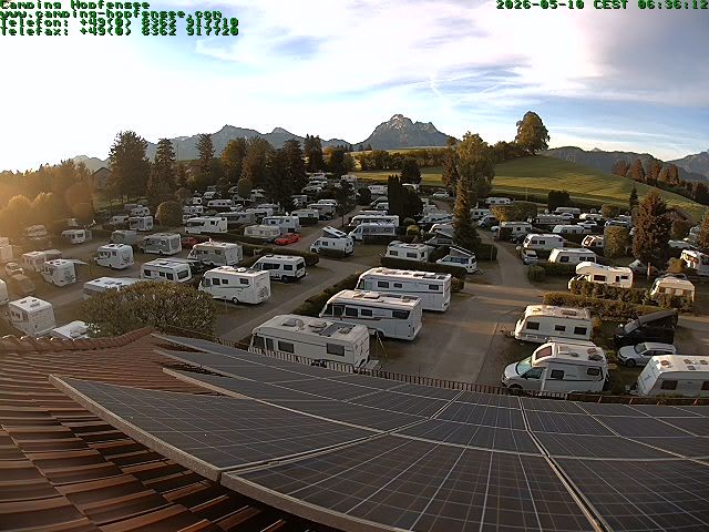 Archiv Foto Webcam Blick auf den Campingplatz am Hopfensee