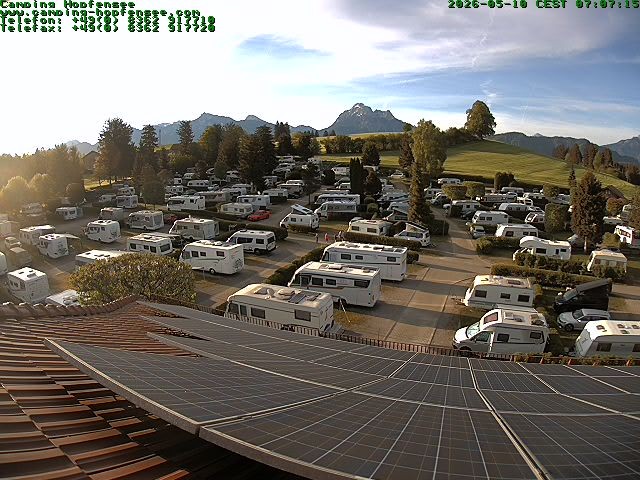 Archiv Foto Webcam Blick auf den Campingplatz am Hopfensee