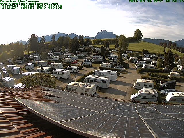 Archiv Foto Webcam Blick auf den Campingplatz am Hopfensee