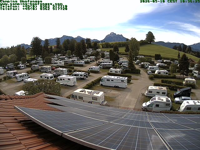 Archiv Foto Webcam Blick auf den Campingplatz am Hopfensee