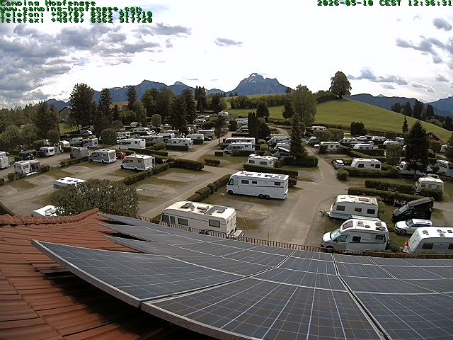 Archiv Foto Webcam Blick auf den Campingplatz am Hopfensee