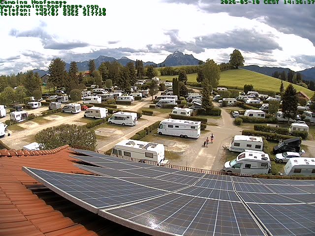 Archiv Foto Webcam Blick auf den Campingplatz am Hopfensee