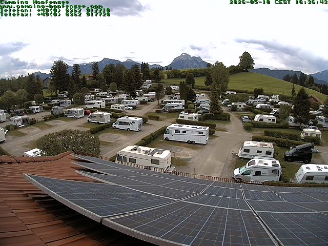 Archiv Foto Webcam Blick auf den Campingplatz am Hopfensee