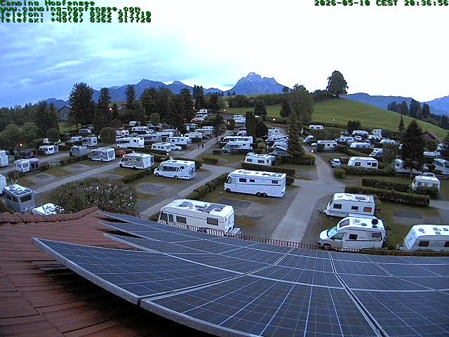 Archiv Foto Webcam Blick auf den Campingplatz am Hopfensee