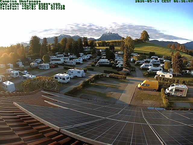 Archiv Foto Webcam Blick auf den Campingplatz am Hopfensee