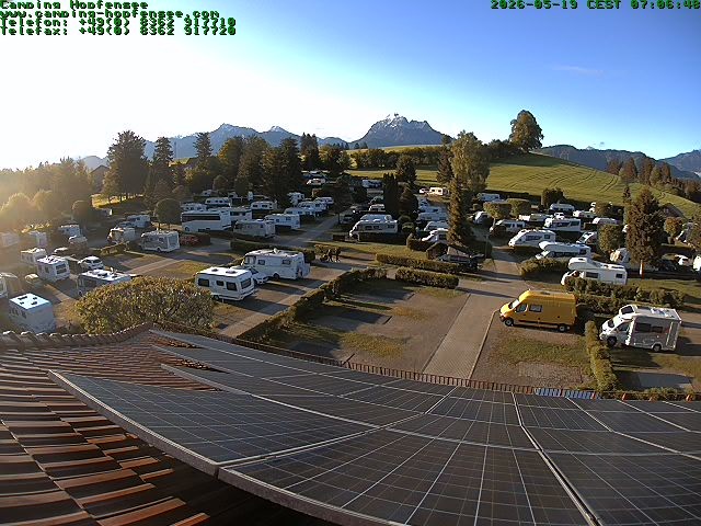 Archiv Foto Webcam Blick auf den Campingplatz am Hopfensee