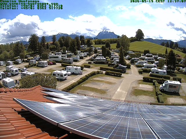 Archiv Foto Webcam Blick auf den Campingplatz am Hopfensee