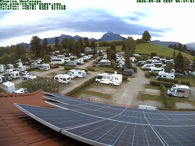Archiv Foto Webcam Blick auf den Campingplatz am Hopfensee