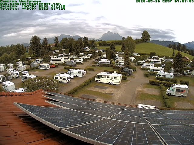 Archiv Foto Webcam Blick auf den Campingplatz am Hopfensee