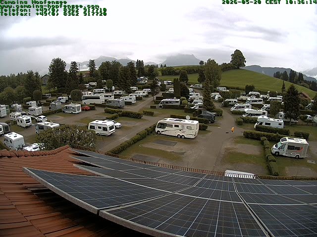 Archiv Foto Webcam Blick auf den Campingplatz am Hopfensee