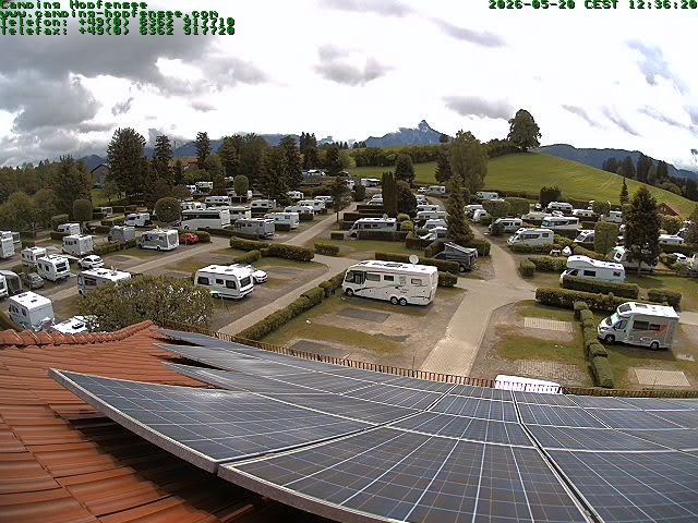 Archiv Foto Webcam Blick auf den Campingplatz am Hopfensee