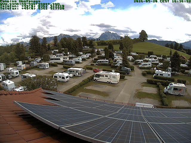 Archiv Foto Webcam Blick auf den Campingplatz am Hopfensee