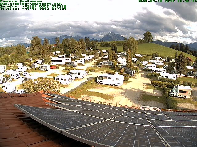 Archiv Foto Webcam Blick auf den Campingplatz am Hopfensee