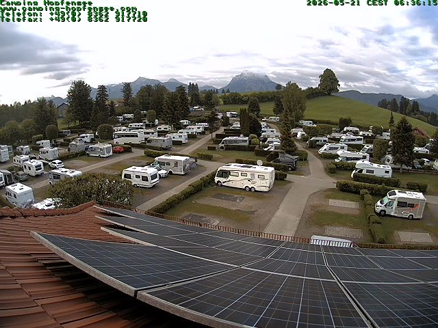 Archiv Foto Webcam Blick auf den Campingplatz am Hopfensee