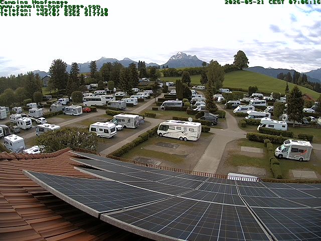 Archiv Foto Webcam Blick auf den Campingplatz am Hopfensee
