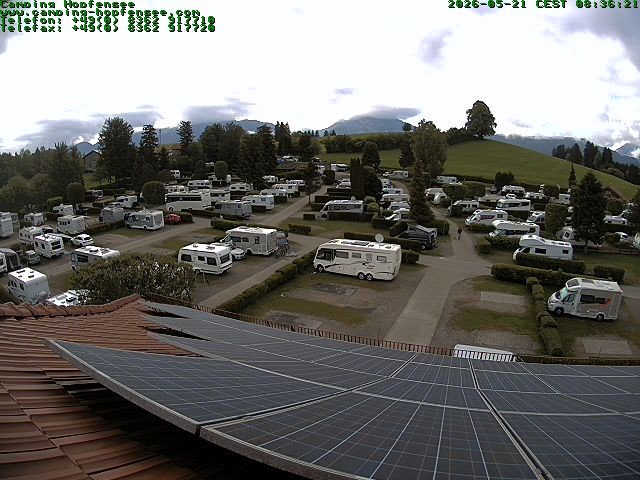 Archiv Foto Webcam Blick auf den Campingplatz am Hopfensee