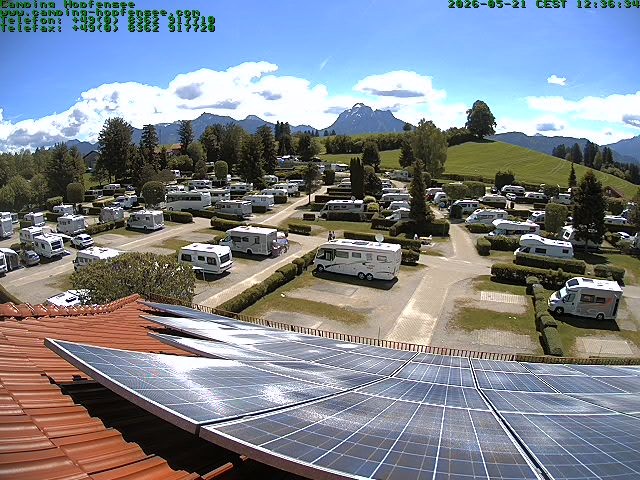Archiv Foto Webcam Blick auf den Campingplatz am Hopfensee
