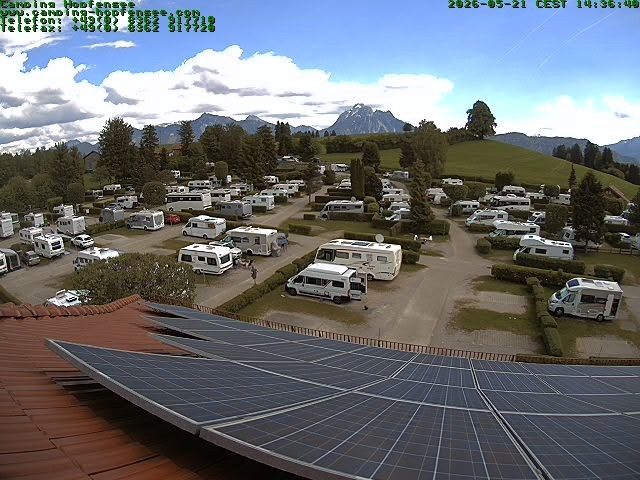 Archiv Foto Webcam Blick auf den Campingplatz am Hopfensee