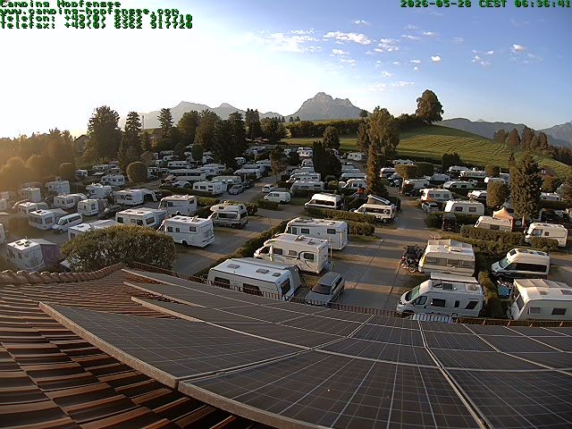 Archiv Foto Webcam Blick auf den Campingplatz am Hopfensee