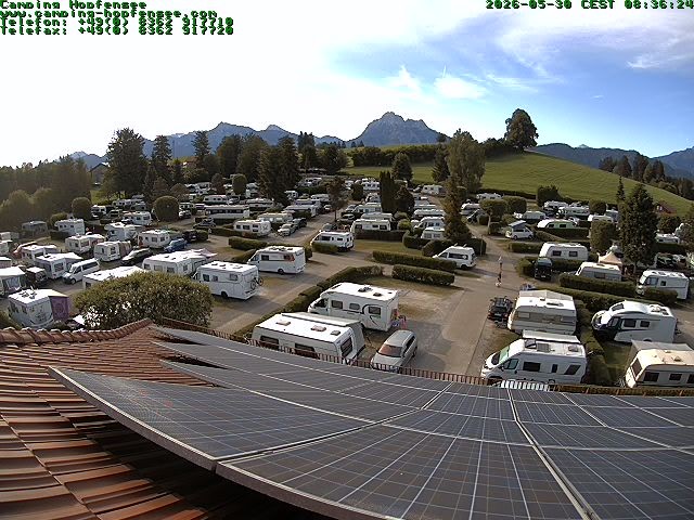 Archived image Webcam Campsite Hopfensee