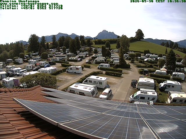 Archived image Webcam Campsite Hopfensee