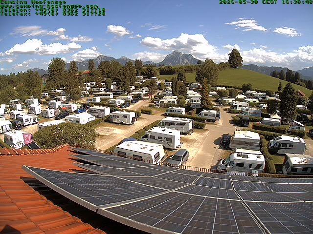 Archived image Webcam Campsite Hopfensee
