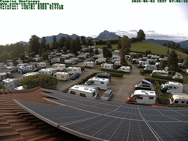 Archiv Foto Webcam Blick auf den Campingplatz am Hopfensee
