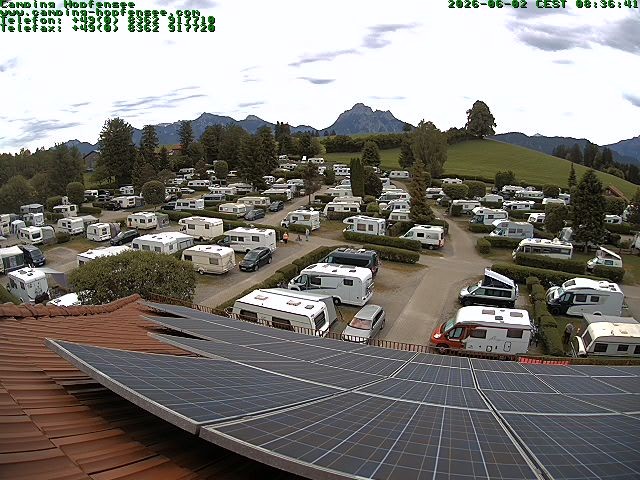 Archiv Foto Webcam Blick auf den Campingplatz am Hopfensee
