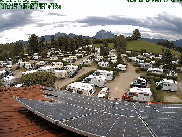 Archiv Foto Webcam Blick auf den Campingplatz am Hopfensee